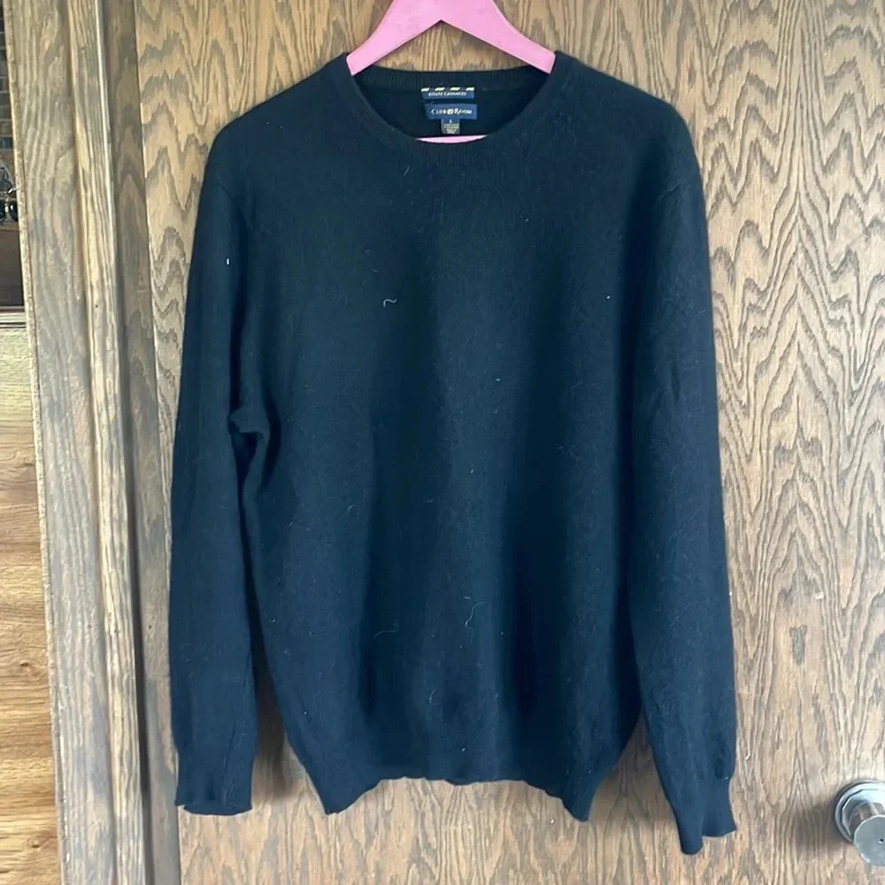 Black Cashmere Sweater L